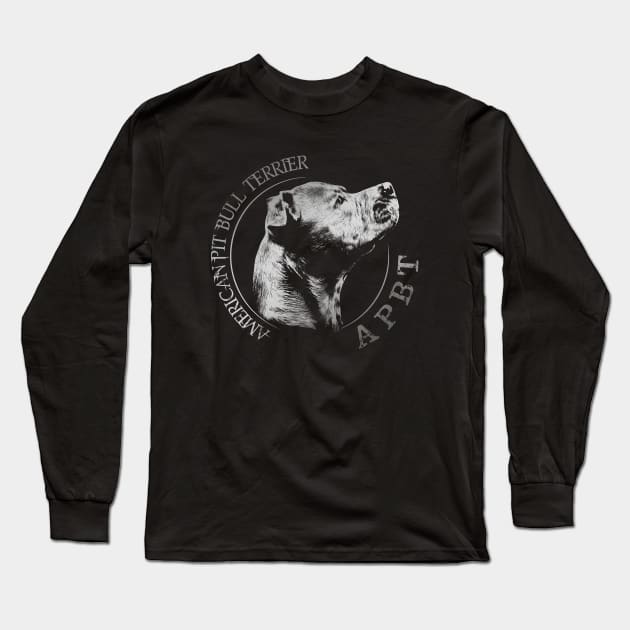 American Pit Bull Terrier - APBT Long Sleeve T-Shirt by Nartissima